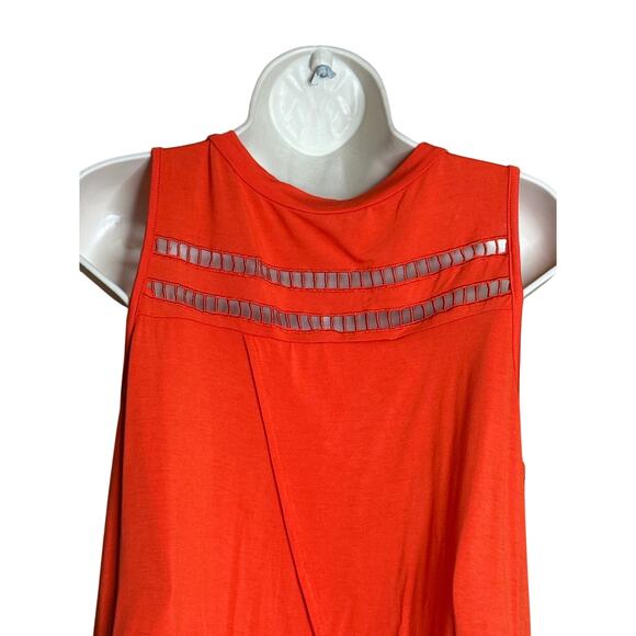 Pol Red Orange Tank Tunic Top S NWOT - Picture 5 of 6